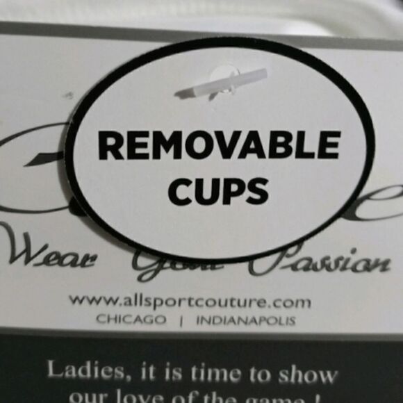 NFL All Sport Couture Indianapolis Colts V-Neck Halter Top -A - Picture 8 of 9